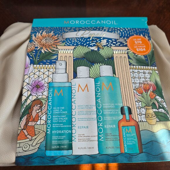 Moroccanoil Moisture Repair Hair Set Moisture Shampoo Conditioner Treatment New! - Picture 1 of 13
